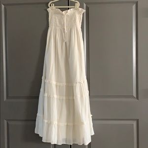 Boho summer strapless maxi dress!